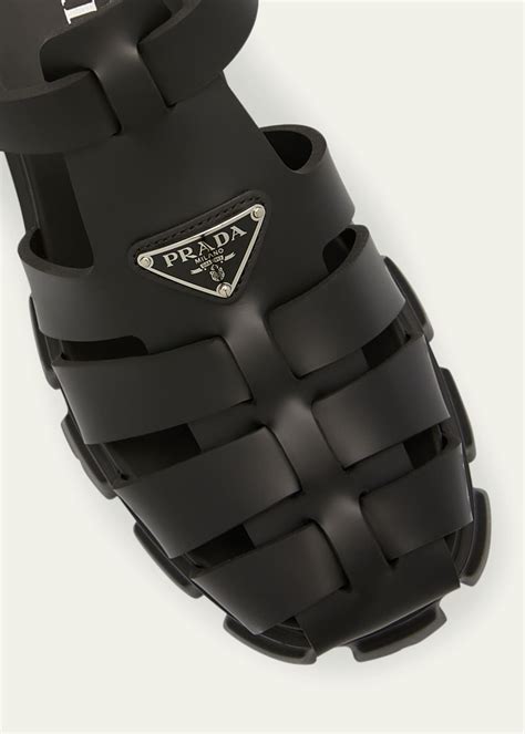 Prada Rubber Fisherman Sandal (Men) 